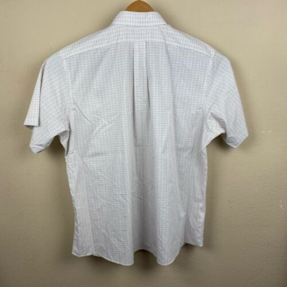 Eddie Bauer Men's Red Grey Plaid Cotton Short Sleeve Button Down Shirt Size XL - Picture 5 of 5